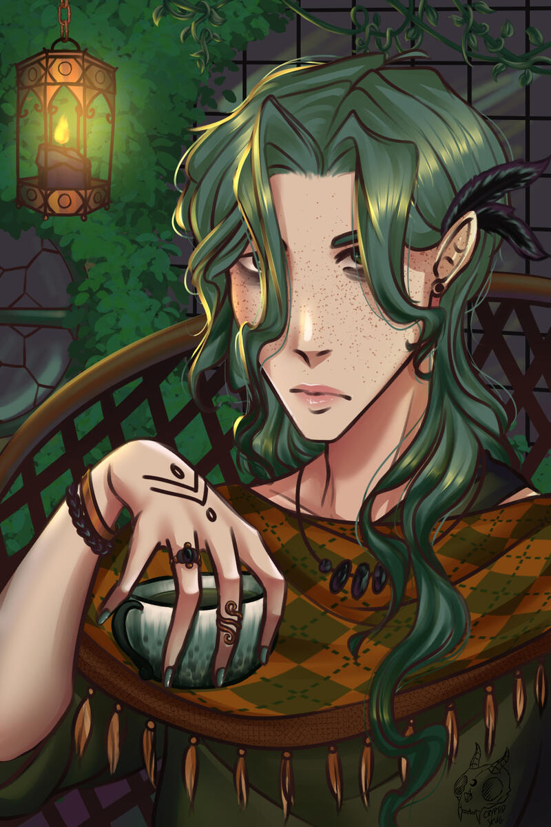 cryptidskull artist fenix oc art digital