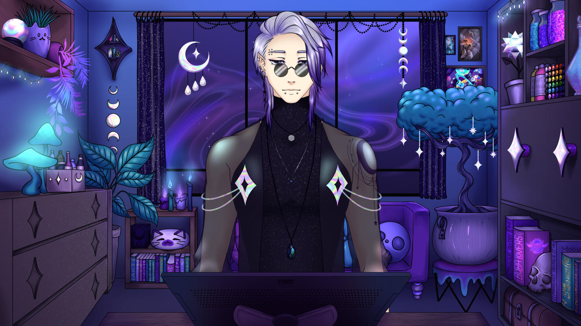 Vtuber background concept art