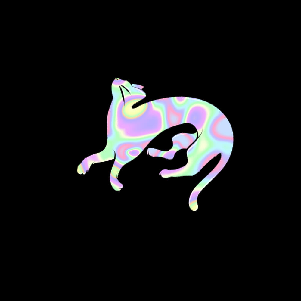 swirlcat holo holographic art